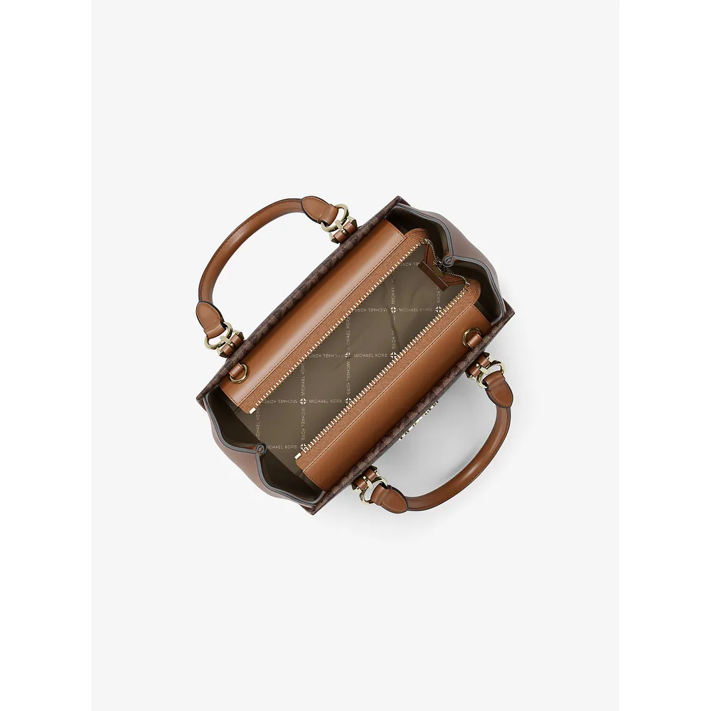 mk785380920_1_webp.webp Michael Kors Bolso bandolera con el logotipo de Marilyn | Marrón