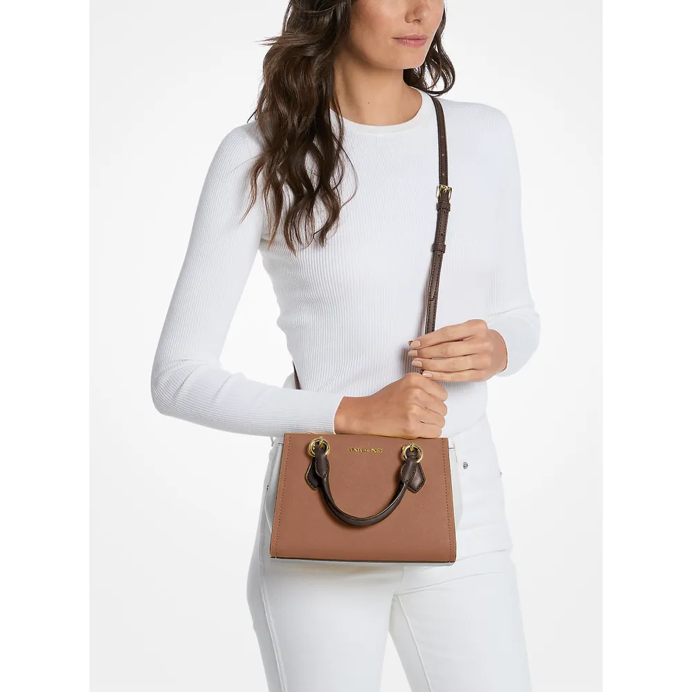 Michael Kors Bolso bandolera Marilyn' de piel saffiano | Luggage Multi