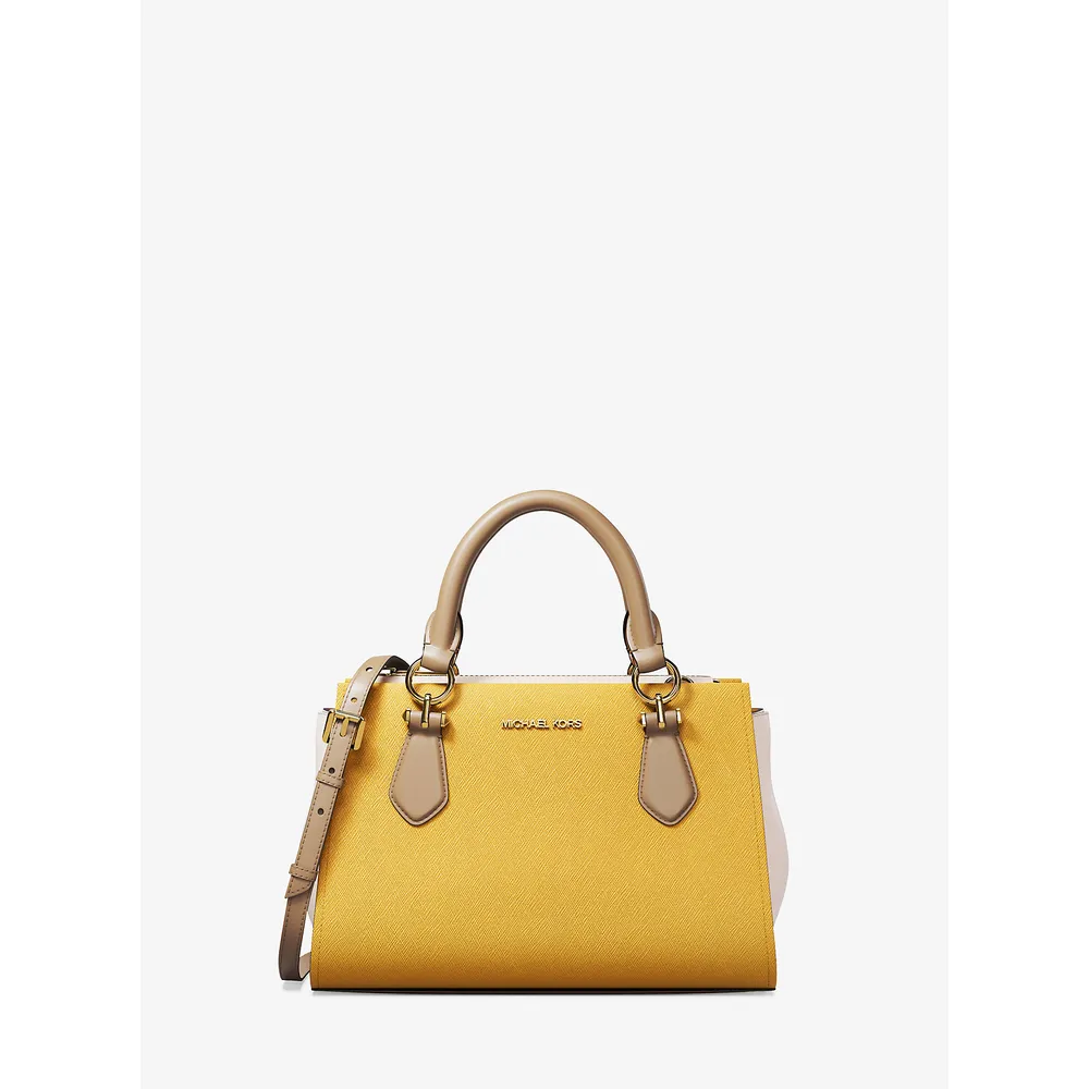 Michael Kors Bolso bandolera Marilyn de piel saffiano | Miel Multi