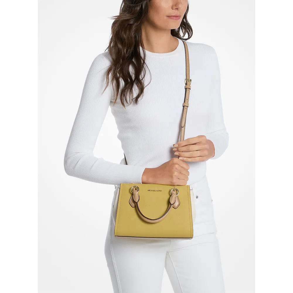 Michael Kors Bolso bandolera Marilyn de piel saffiano | Miel Multi