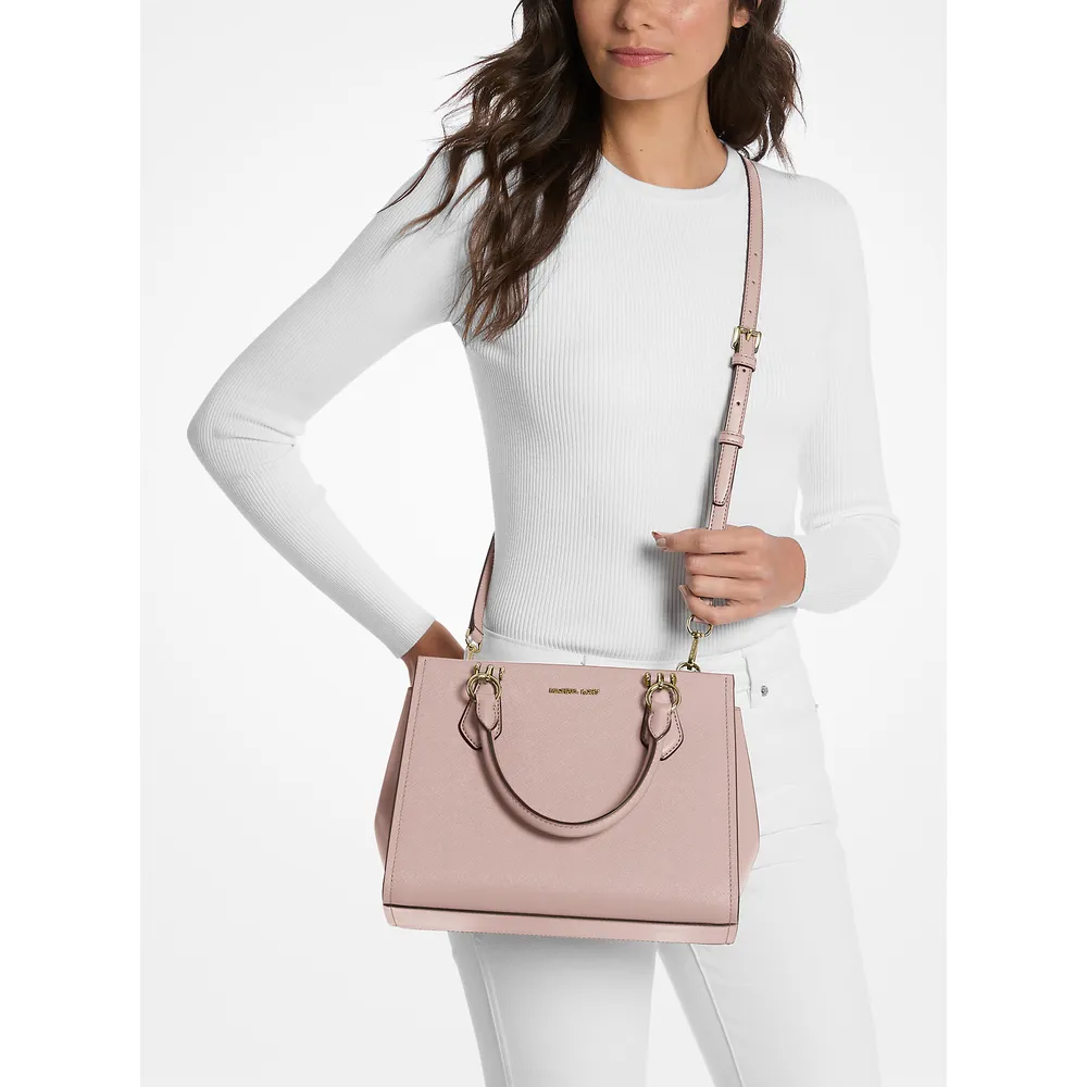 Michael Kors Bolso satchel Bolso de piel saffiano Marilyn | Powder Blush