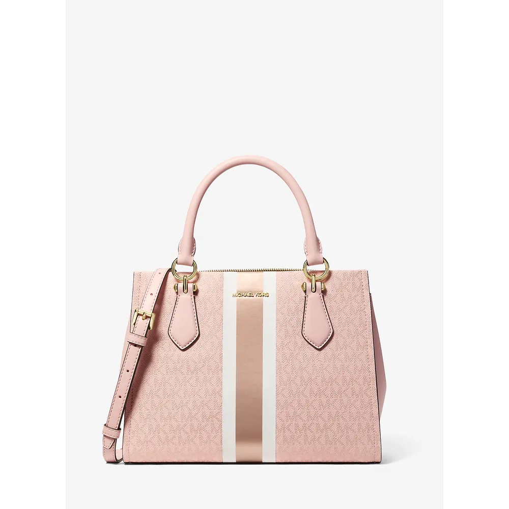 Michael Kors Bolso satchel Bolso con rayas Marilyn | Powder Blush