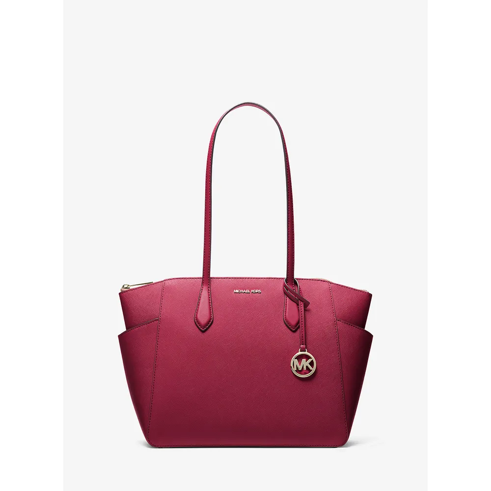 Michael Kors Bolso tote Bolso de piel saffiano Marilyn | Cereza