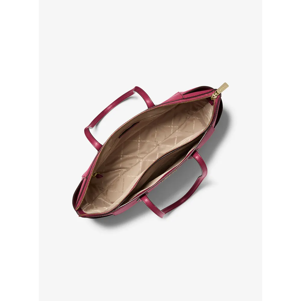 Michael Kors Bolso tote Bolso de piel saffiano Marilyn | Cereza