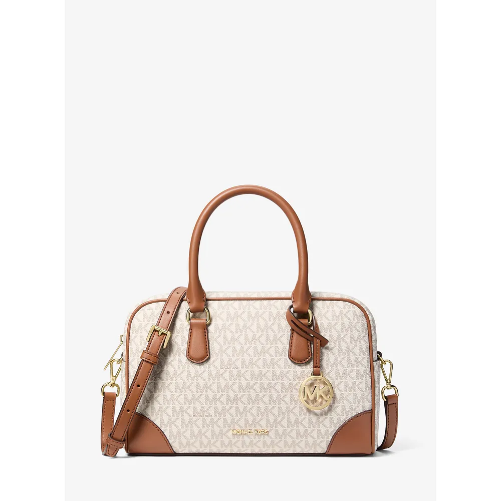 Michael Kors Bolso satchel Bolso con logotipo de la firma Thompson | Vainilla