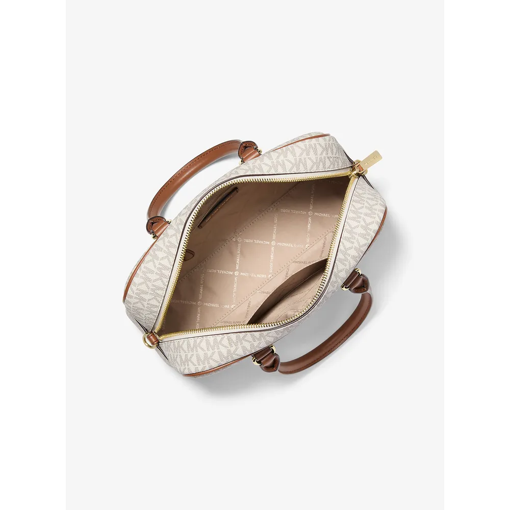 Michael Kors Bolso satchel Bolso con logotipo de la firma Thompson | Vainilla