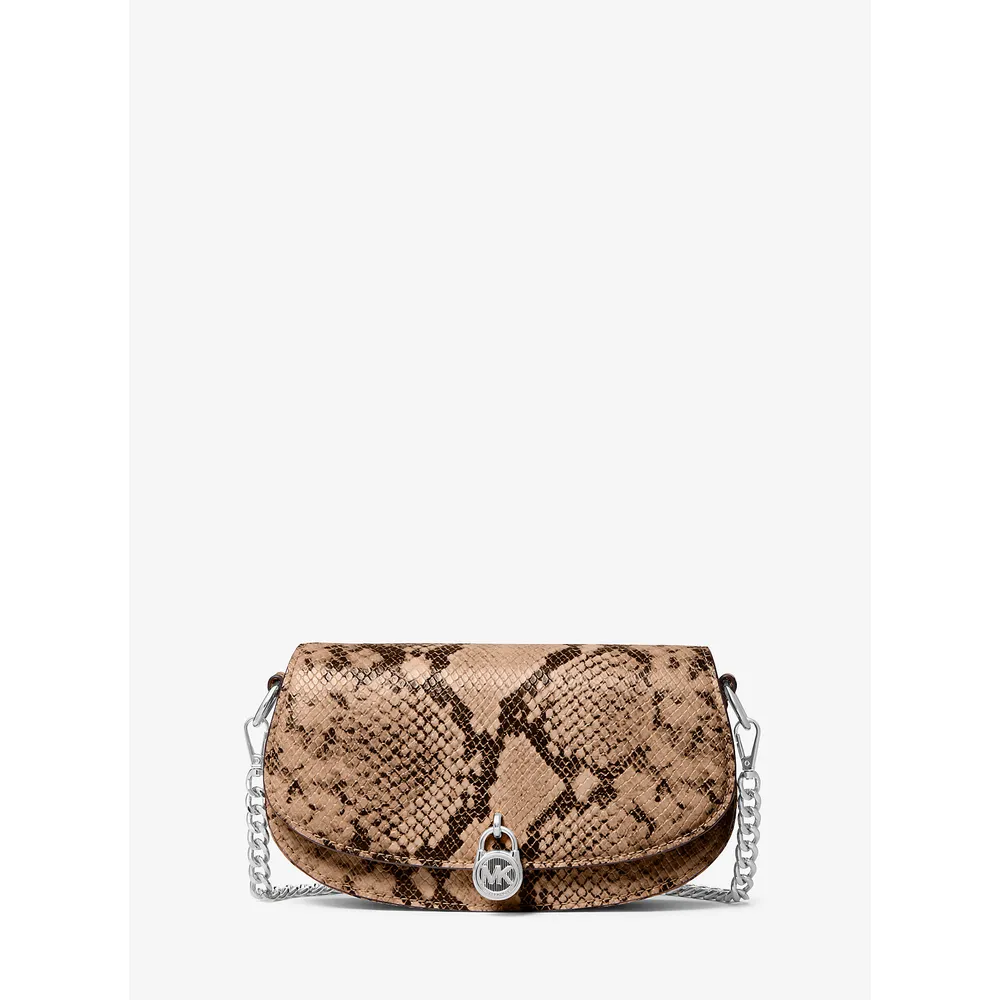 mk785381111_0_webp.webp Michael Kors Bolso bandolera convertible Mila Snake en relieve | Driftwood