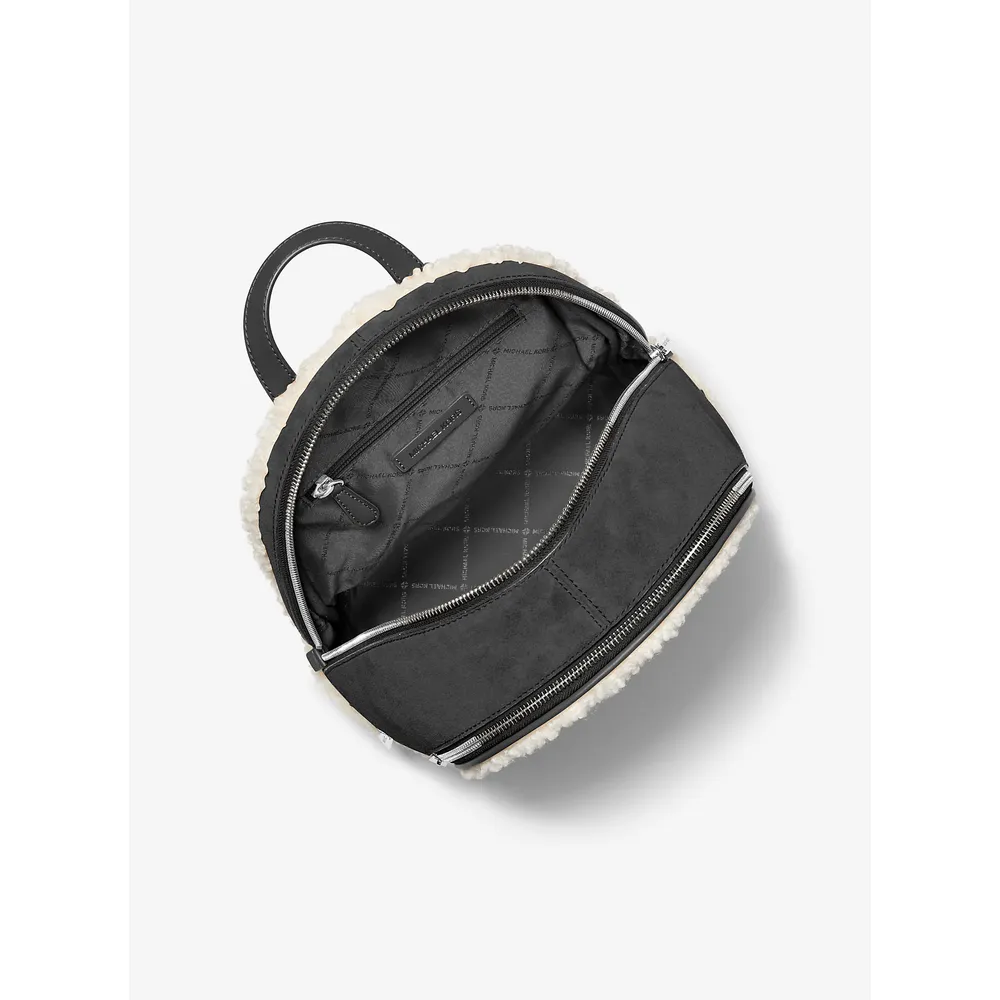 Michael Kors Mochila Rhea de ante y borrego sintético | Negro