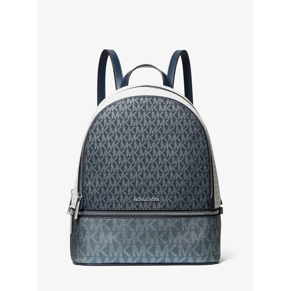 Michael Kors Mochila Rhea con logotipo metálico de la firma | Navy