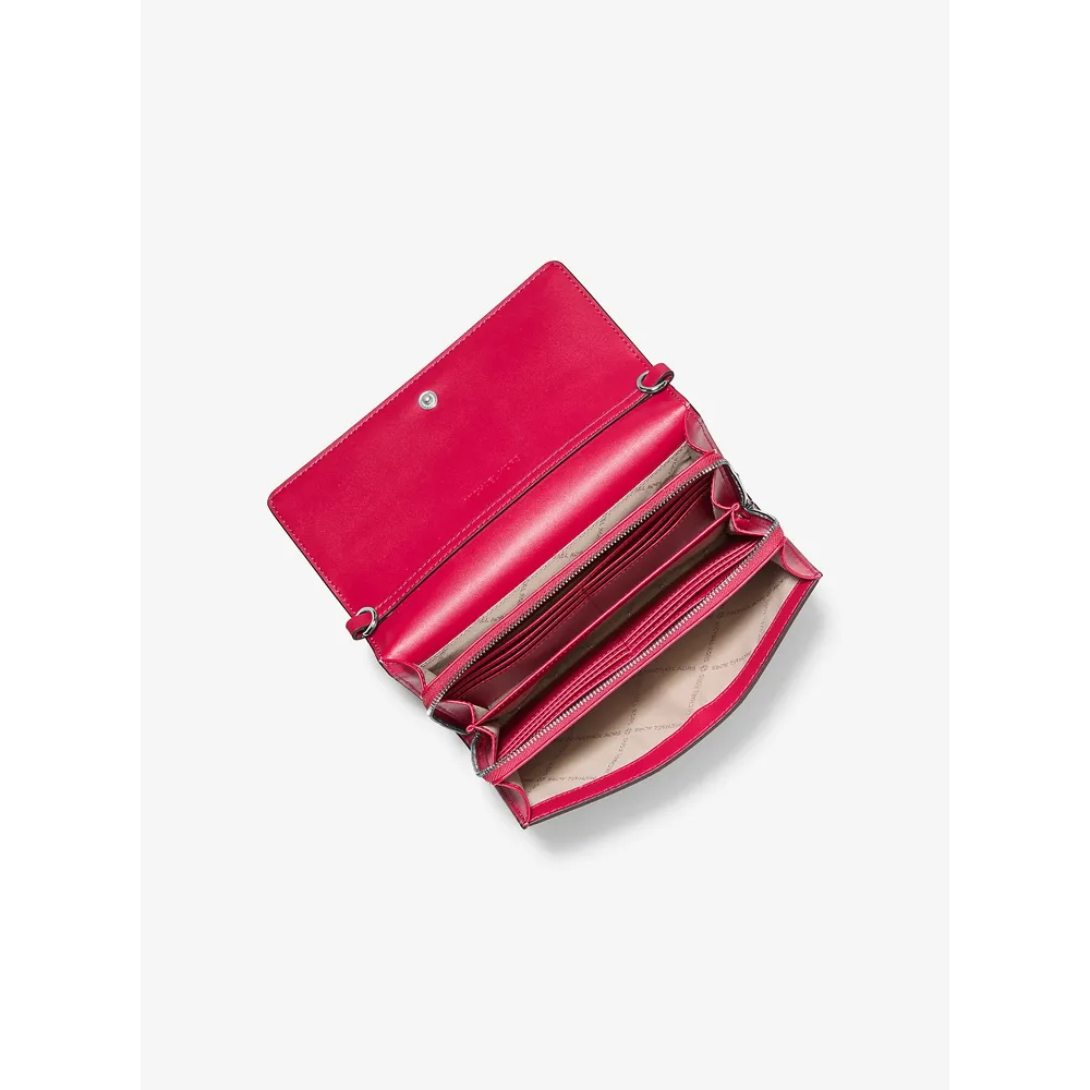 Michael Kors Bolso bandolera Jet Set con logo de la firma | Dk Raspberry Multi