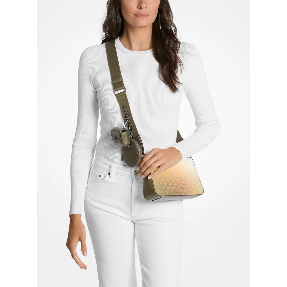 Michael Kors Bolso bandolera Jet Set funda para Airpods Pro | Aceituna