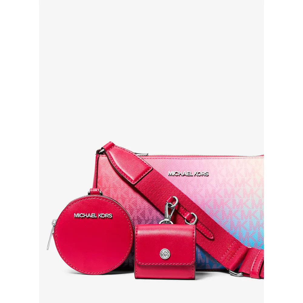 Michael Kors Bolso bandolera Jet Set funda Airpods Pro | Dk Raspberry Multi