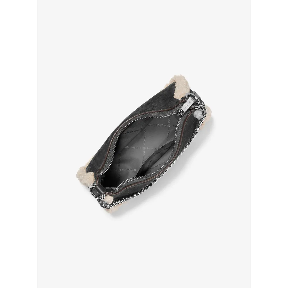 Michael Kors Bolso bandolera convertible Jet Set borrego sintético | Negro