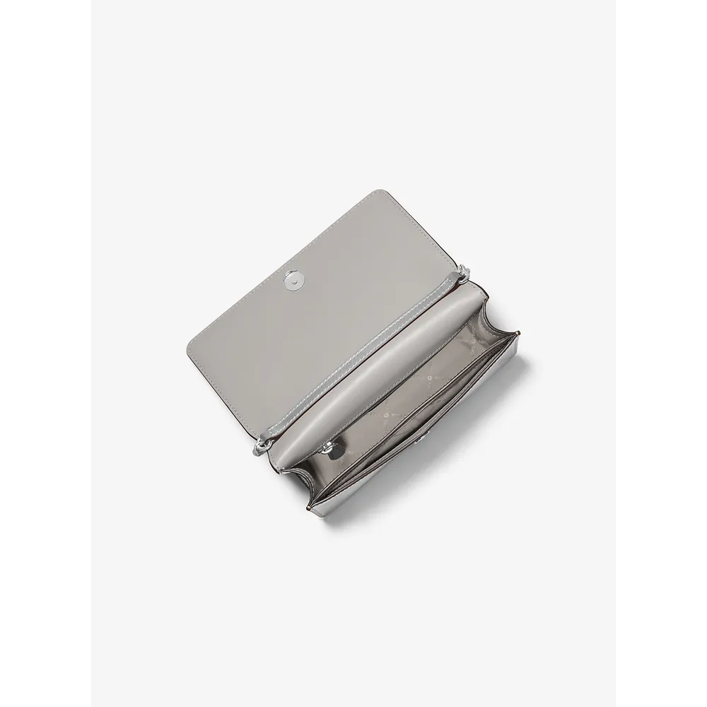 Michael Kors Bolso metálico Jet Set | Plata