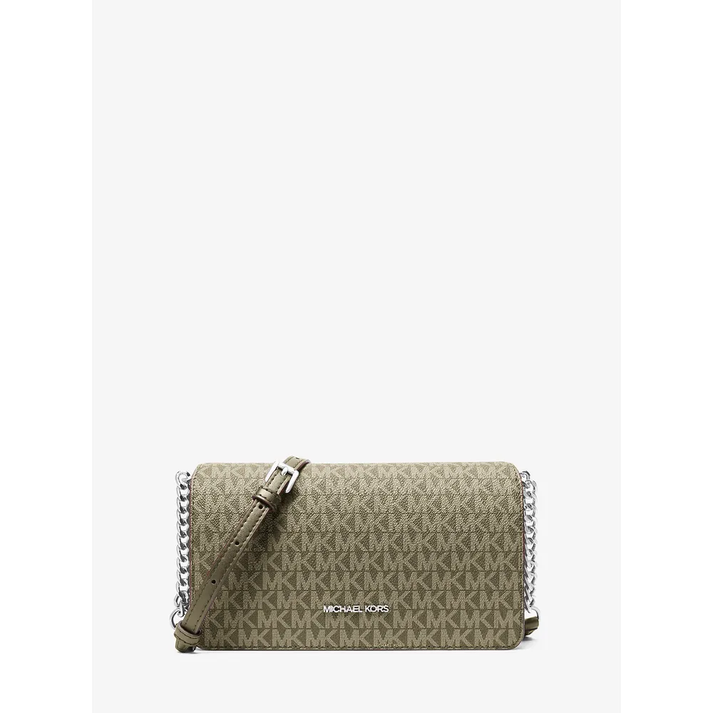 Michael Kors Bolso bandolera con el logotipo de Jet Set Signature | Aceituna