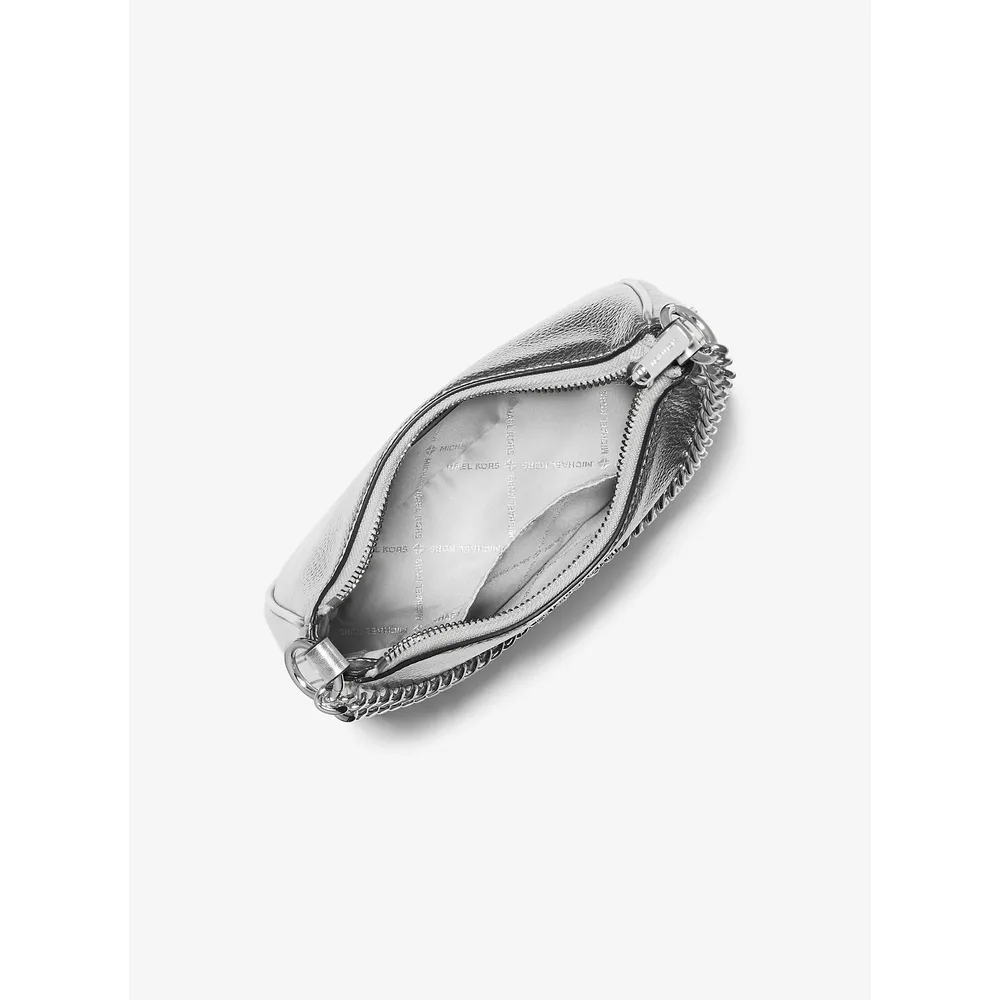 Michael Kors Bolso bandolera convertible metálico Jet Set Travel | Plata