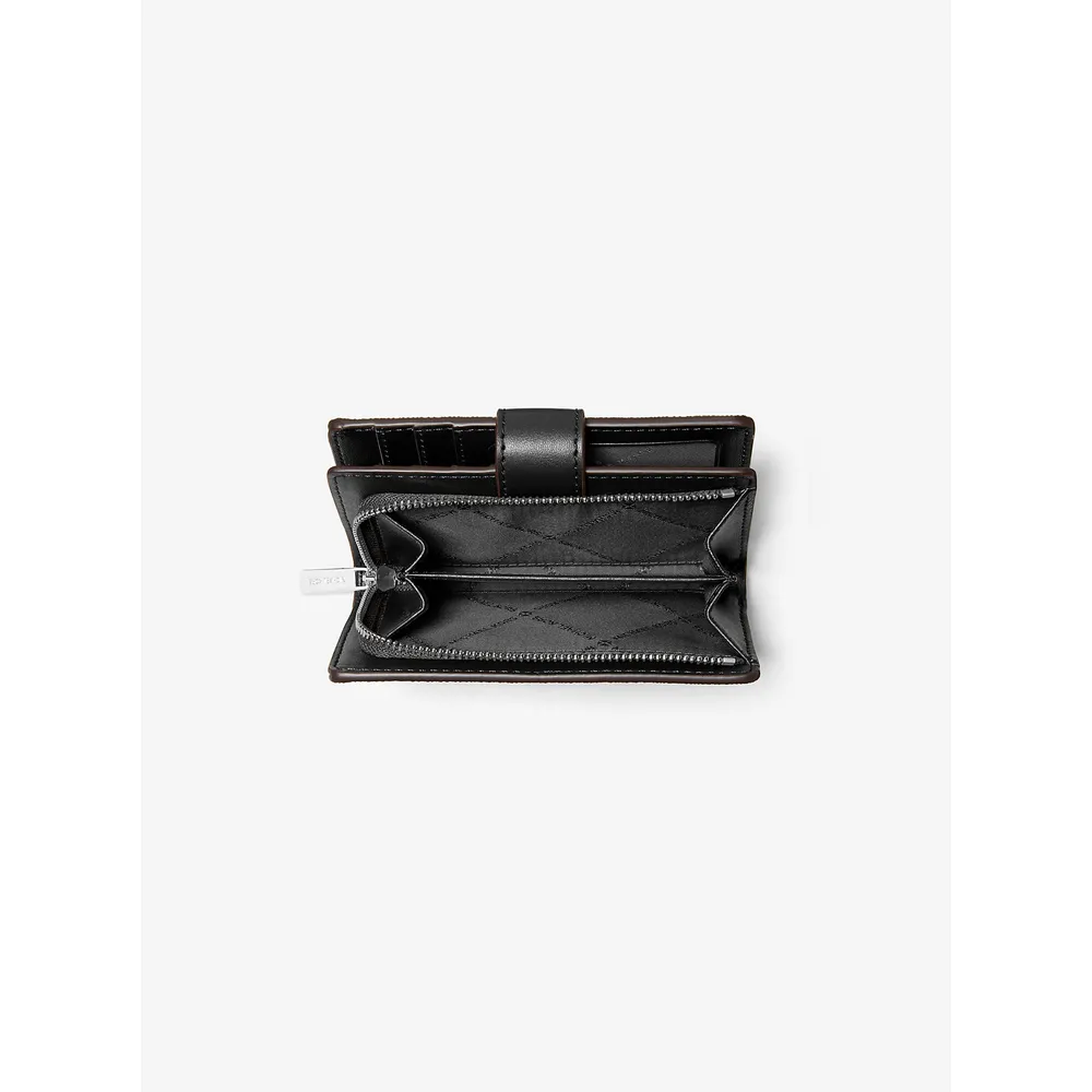 Michael Kors Cartera Jet Set con el logotipo de la firma impreso | Negro