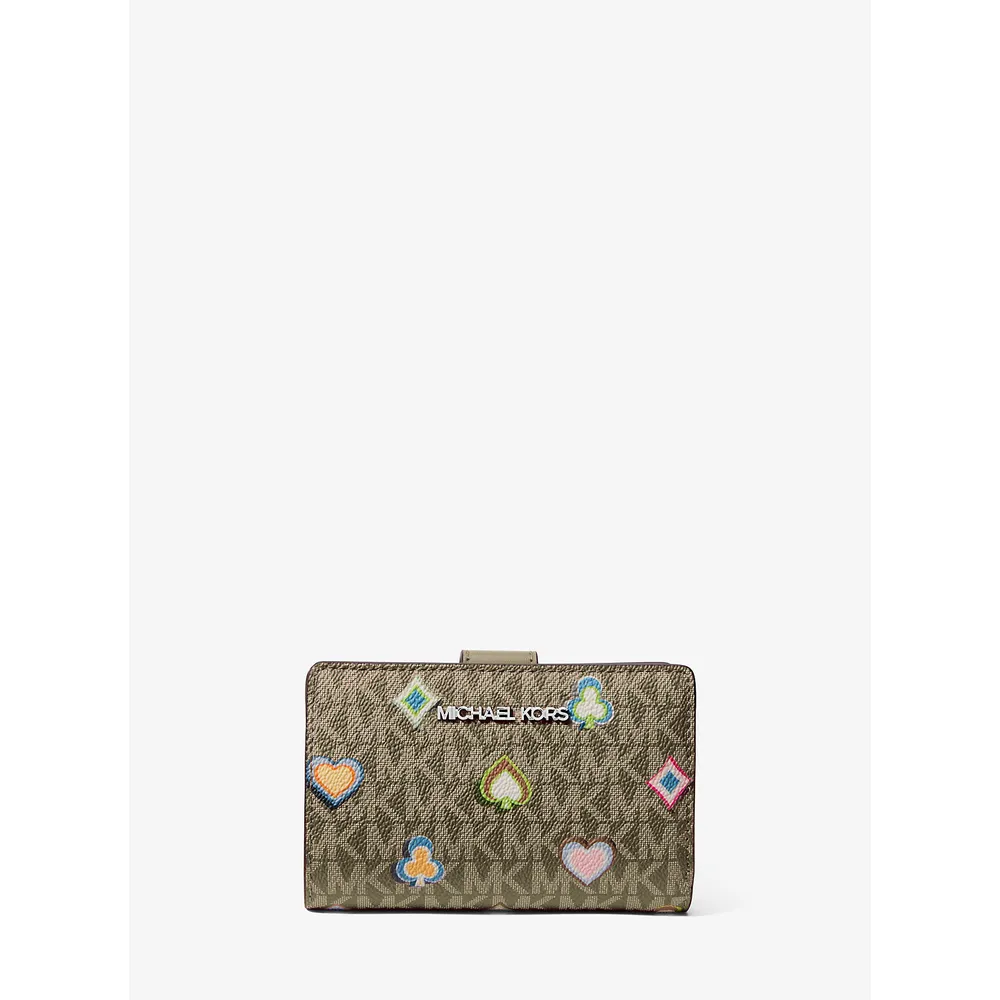 Michael Kors Cartera Jet Set con el logotipo de la firma impreso | Aceituna