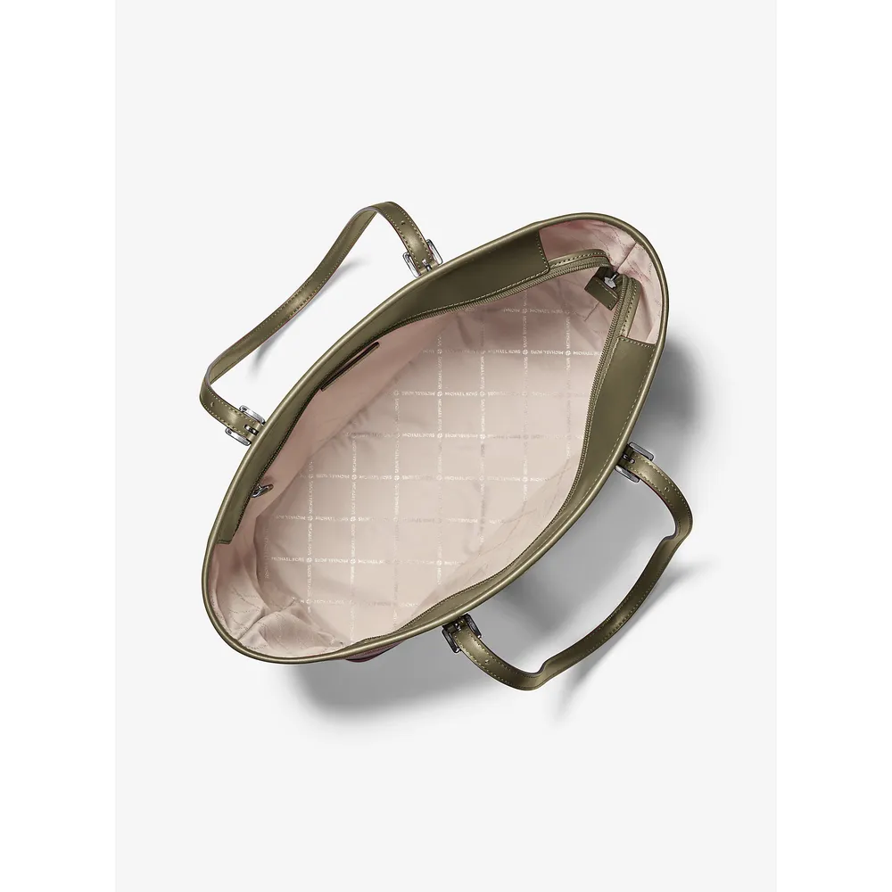 Michael Kors Bolso tote logotipo de la firma impreso de Jet Set | Aceituna
