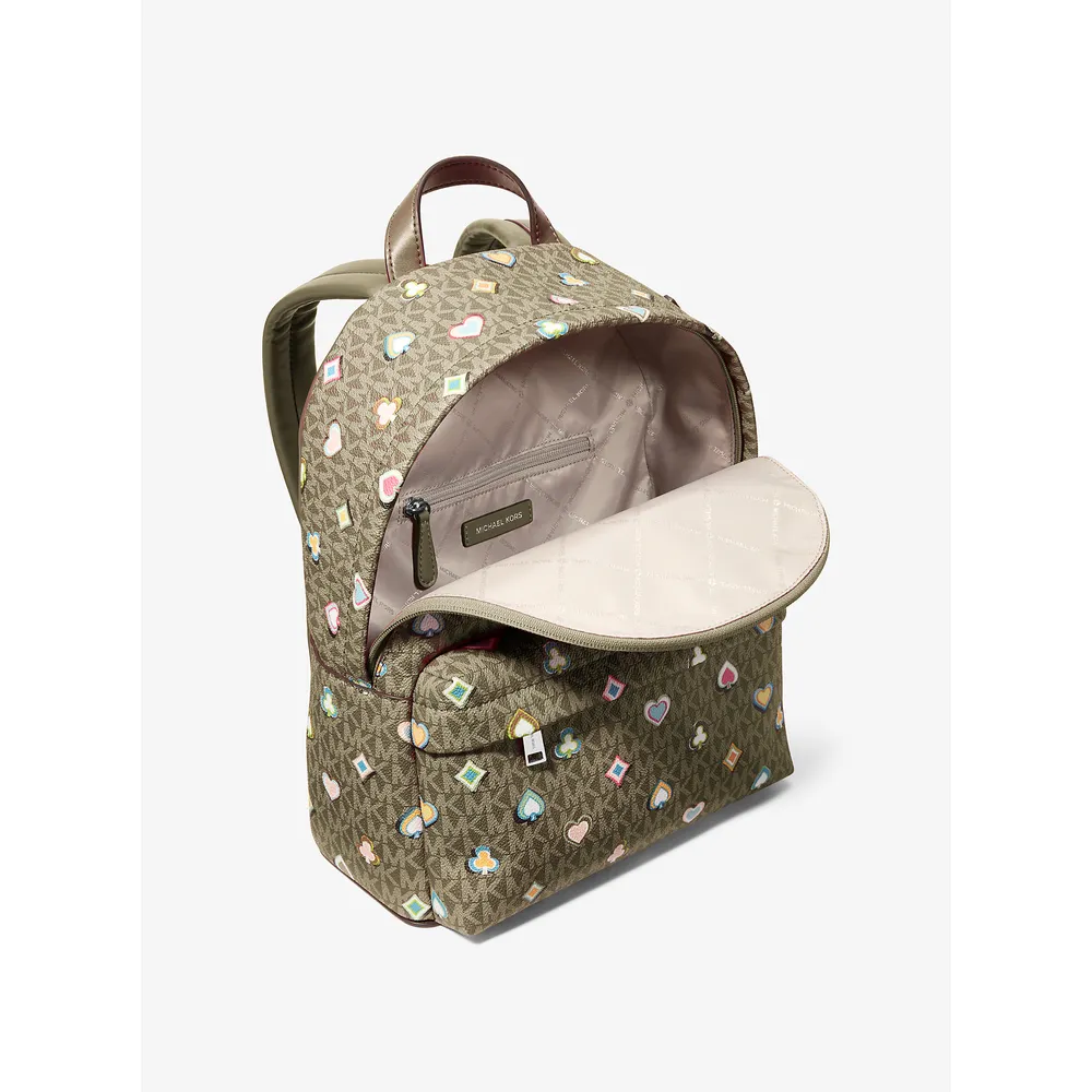 Michael Kors Mochila Slater con el logotipo de la firma impreso | Aceituna