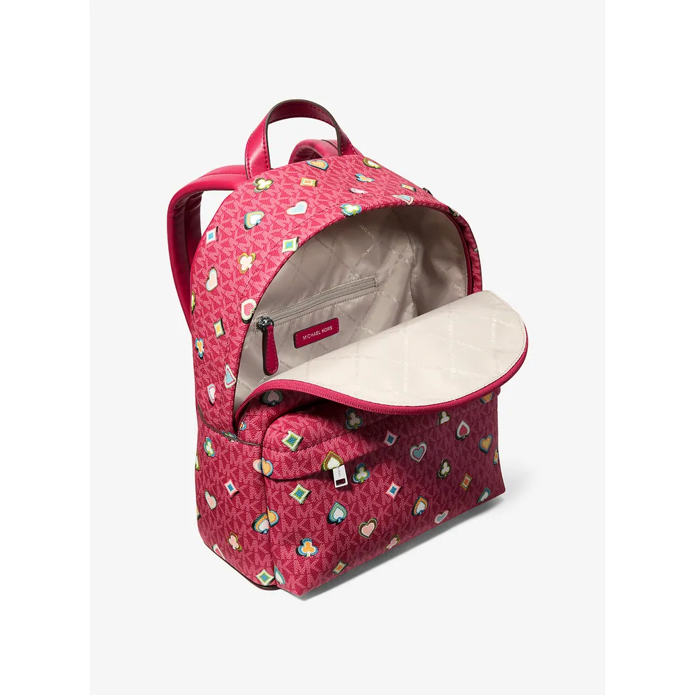 Michael Kors Mochila Slater con el logotipo de la firma impreso | Dk Raspberry