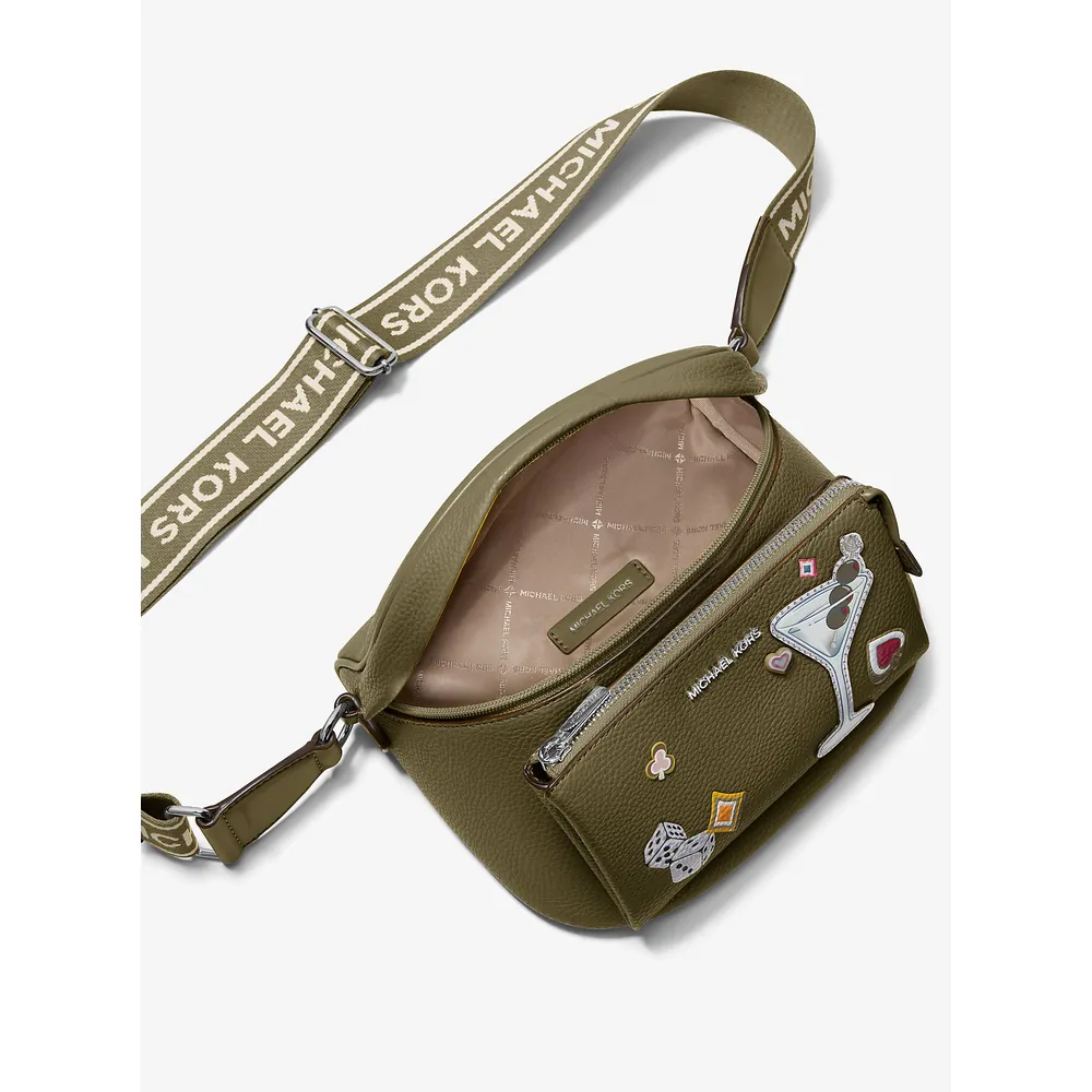 mk785381316_1_webp.webp Michael Kors Mochila bandolera adornada Slater | Aceituna