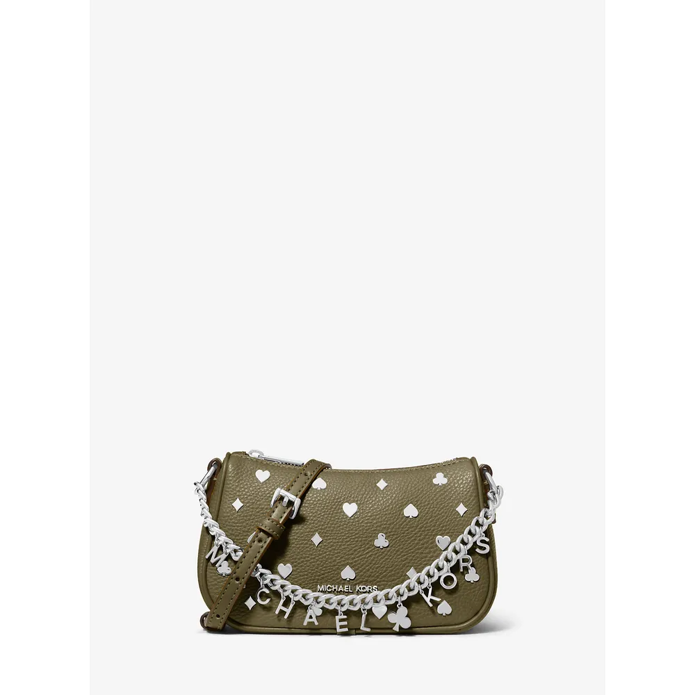 Michael Kors Bolso bandolera convertible Carmela con adornos | Aceituna
