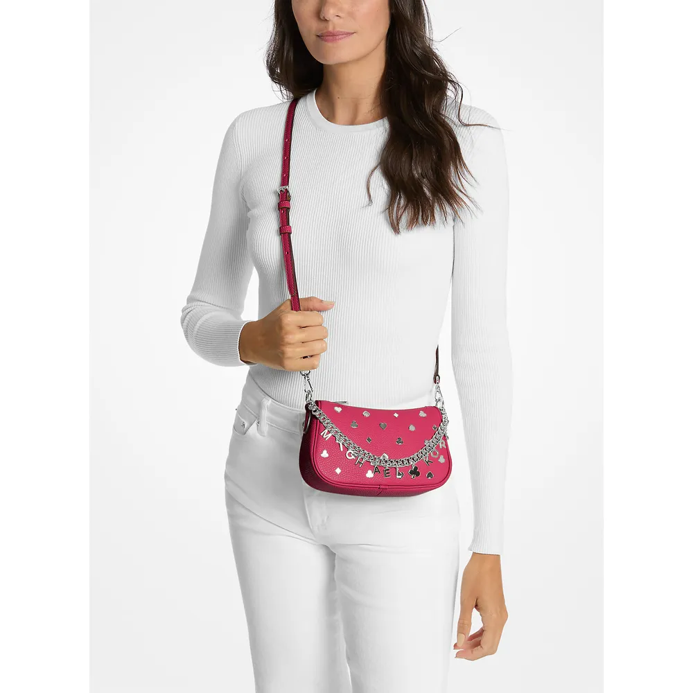 mk785381323_2_webp.webp Michael Kors Bolso bandolera convertible Carmela con adornos | Dk Raspberry