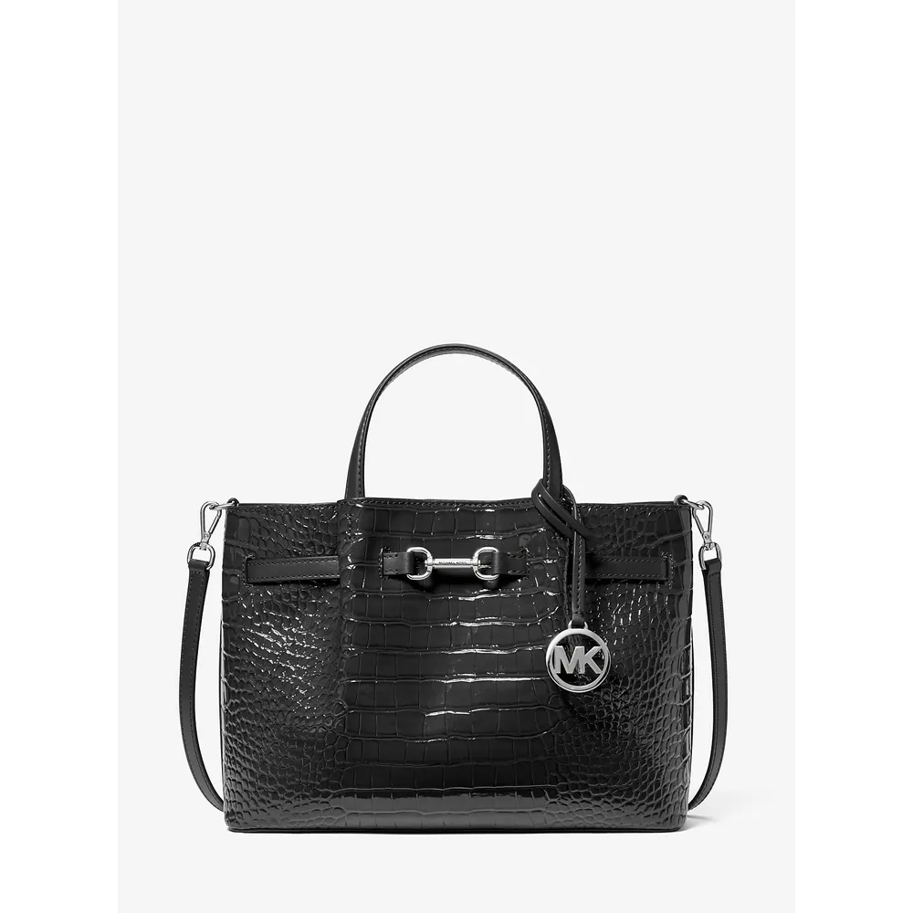 Michael Kors Cartera Carson con relieve de cocodrilo | Negro