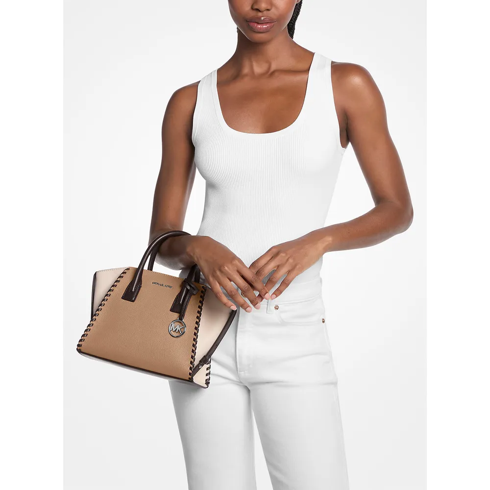 Michael Kors Bolso de cuero Avril | Madera
