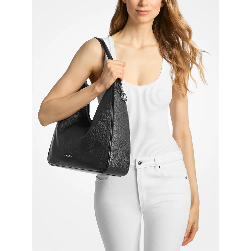 Michael Kors Bolso hoboBolso de piel granulada Nayla | Negro