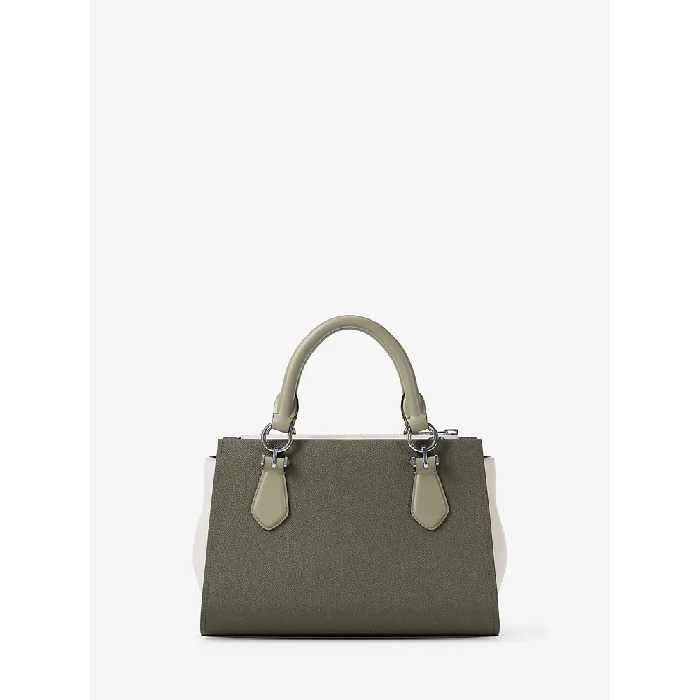 Michael Kors Bolso bandolera Marilyn de piel saffiano | Aceituna