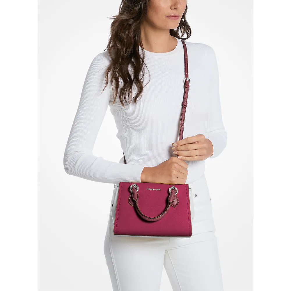 Michael Kors Bolso' bandolera Marilyn' de piel saffiano | Dk Raspberry Multi