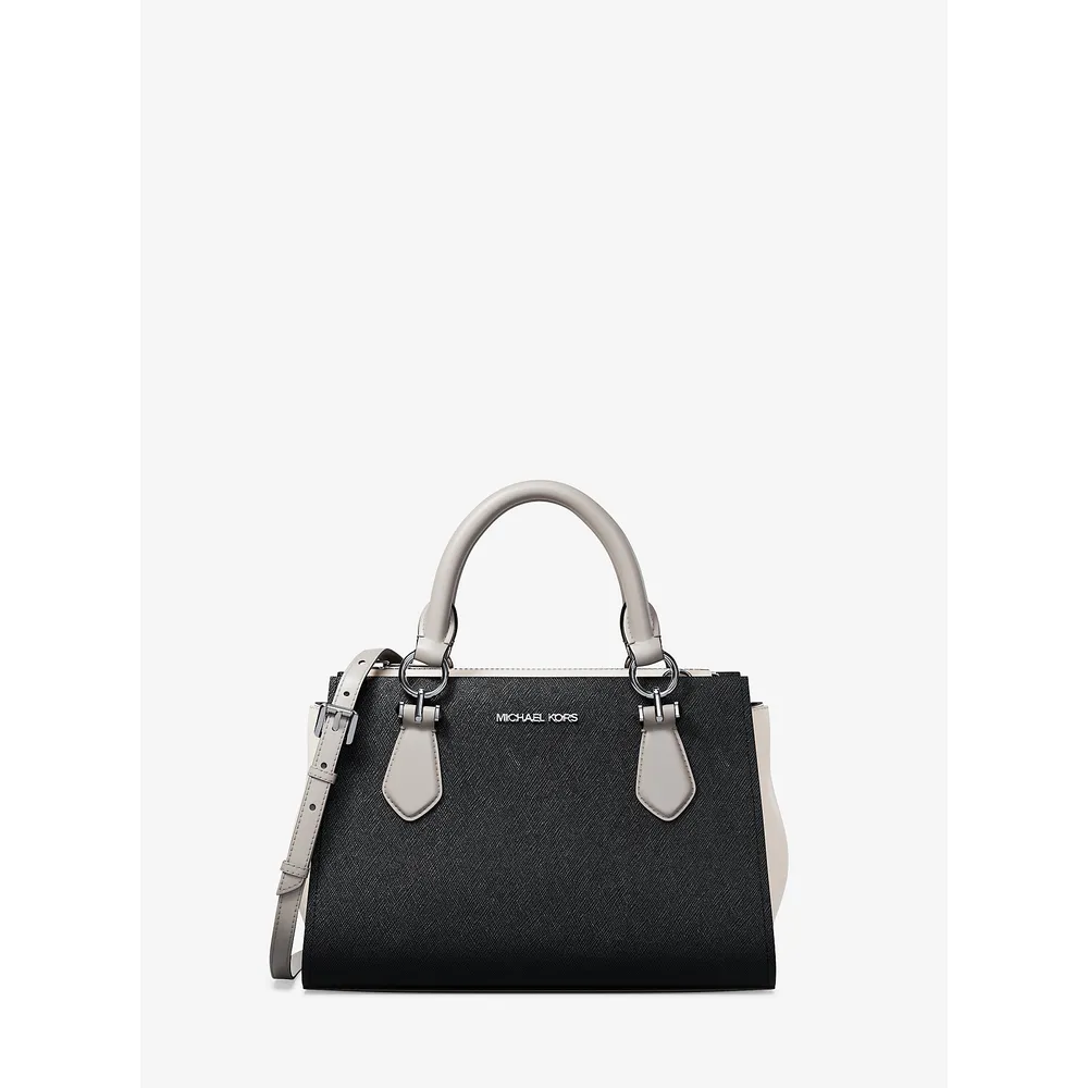 Michael Kors Bolso bandolera' Marilyn' de piel saffiano | Black Combo