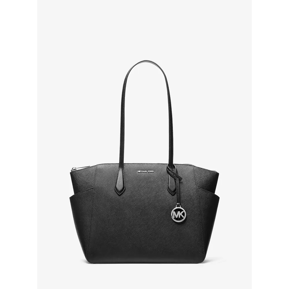 Michael Kors Bolso tote Bolso de piel saffiano Marilyn | Negro