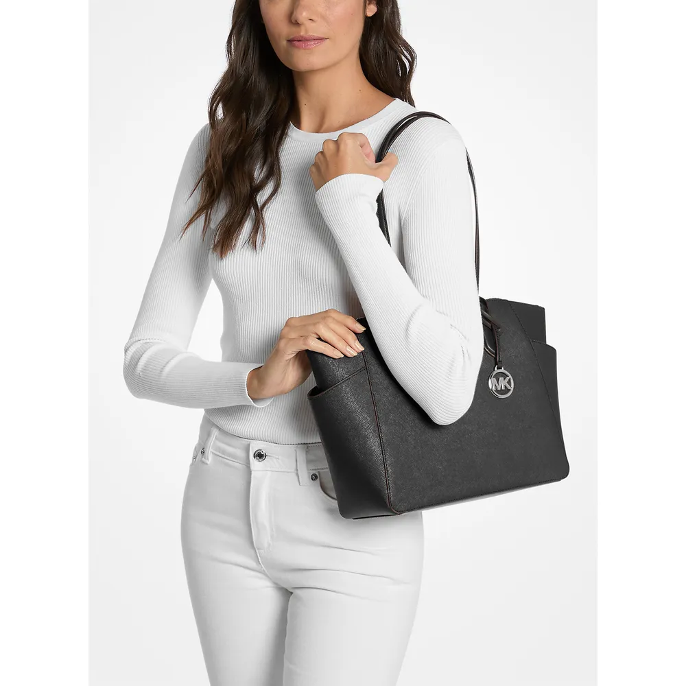 Michael Kors Bolso tote Bolso de piel saffiano Marilyn | Negro