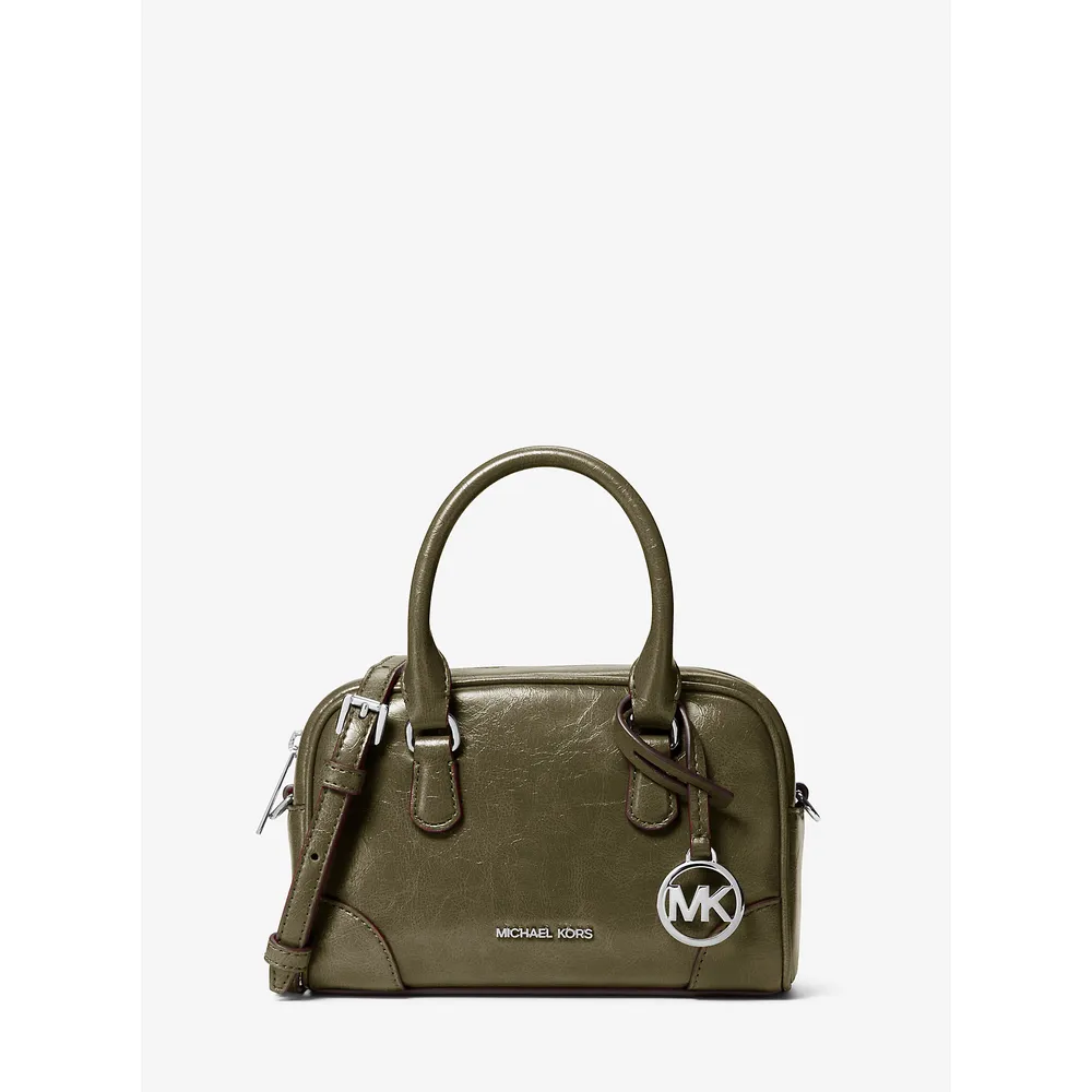 Michael Kors Bolso satchel convertible Thompson efecto desgastado | Aceituna