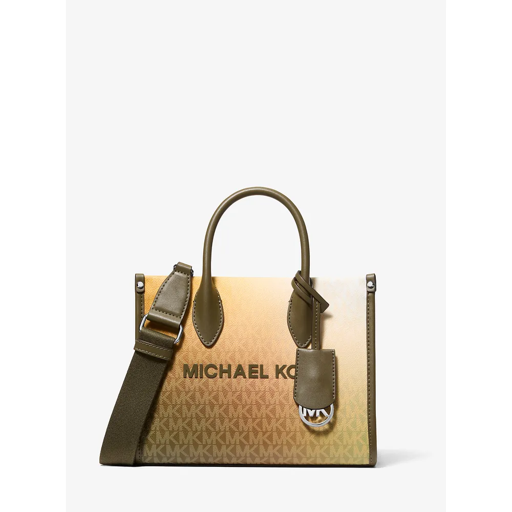 Michael Kors Bolso bandolera Mirella con logo sombreado y distintivo | Aceituna