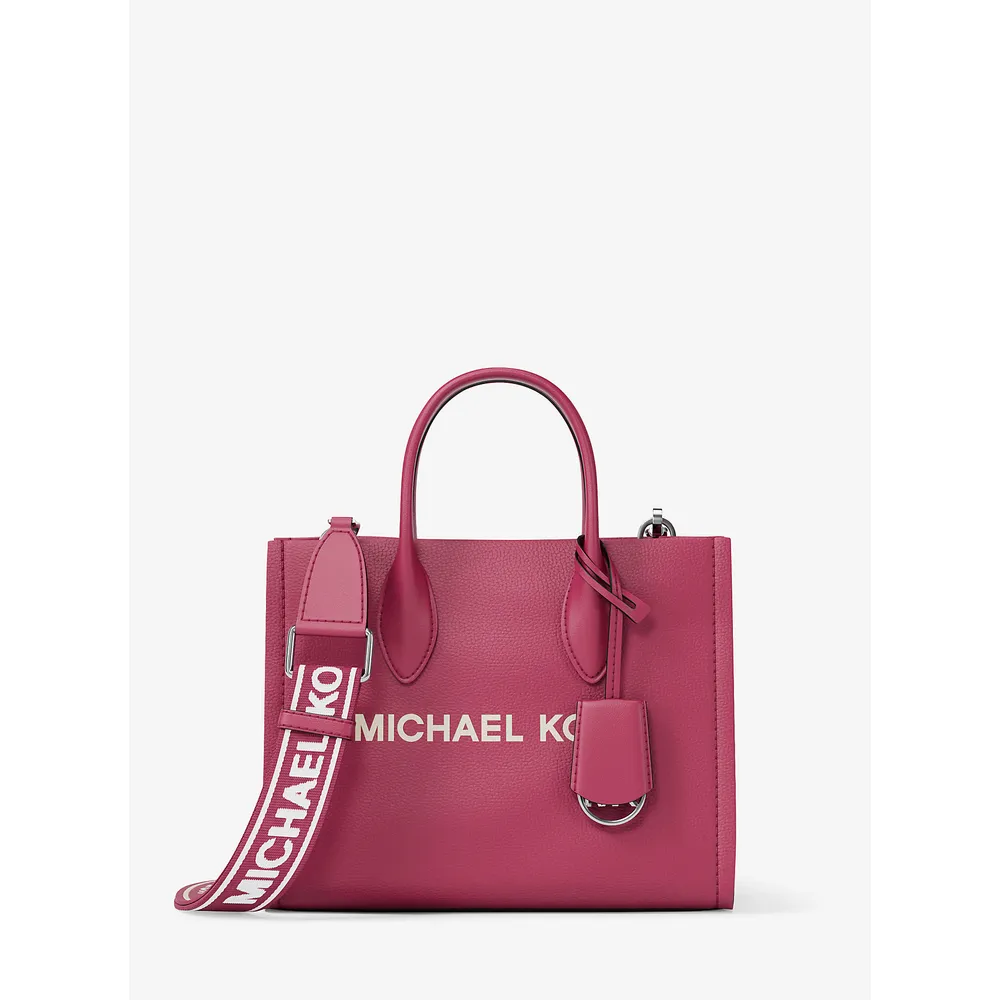 mk785381562_0_webp.webp Michael Kors Bolso bandolera convertible Mirella piel granulada | Dk Raspberry