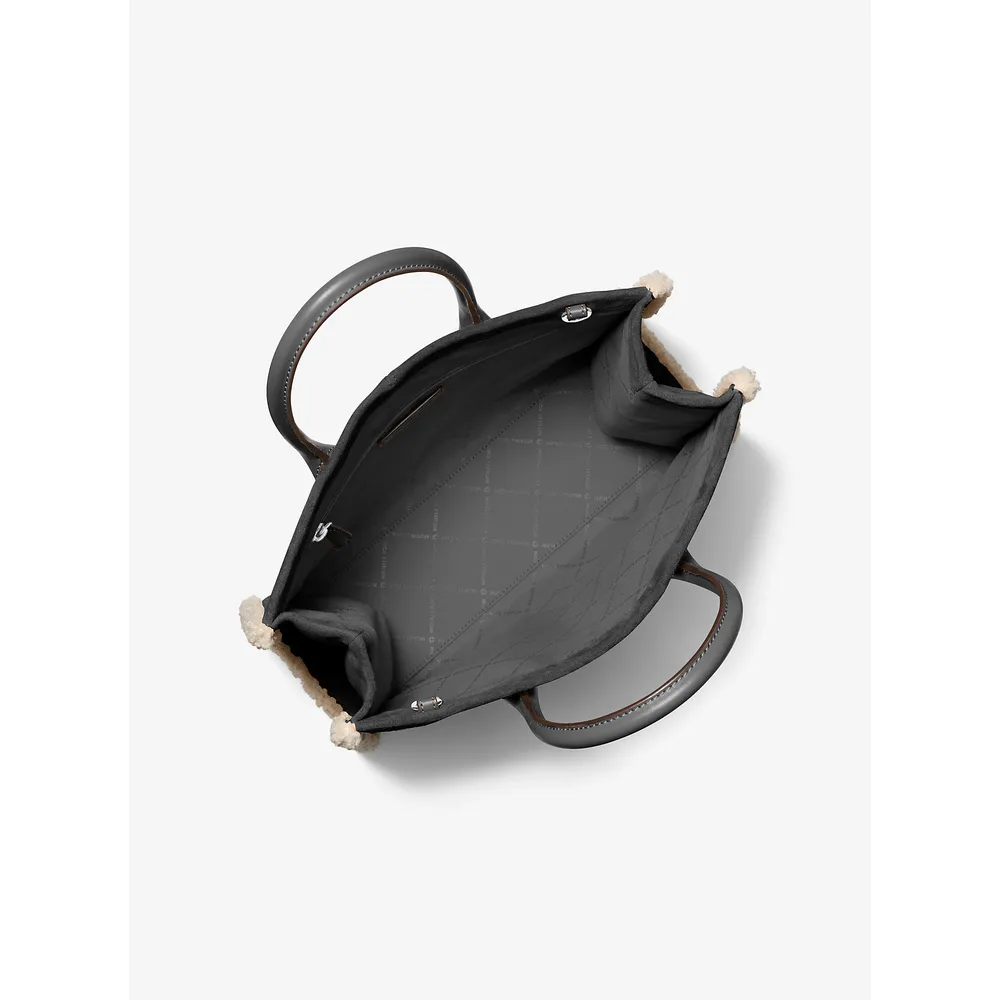 Michael Kors Bolso tote Bolso Mirella de ante y borrego sintético | Negro