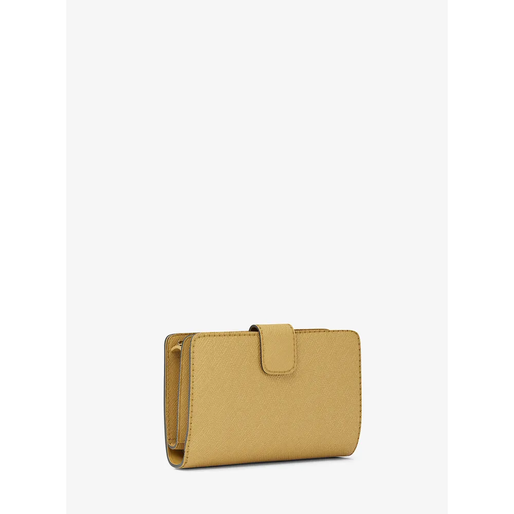 Michael Kors Cartera de piel de grano cruzado | Miel
