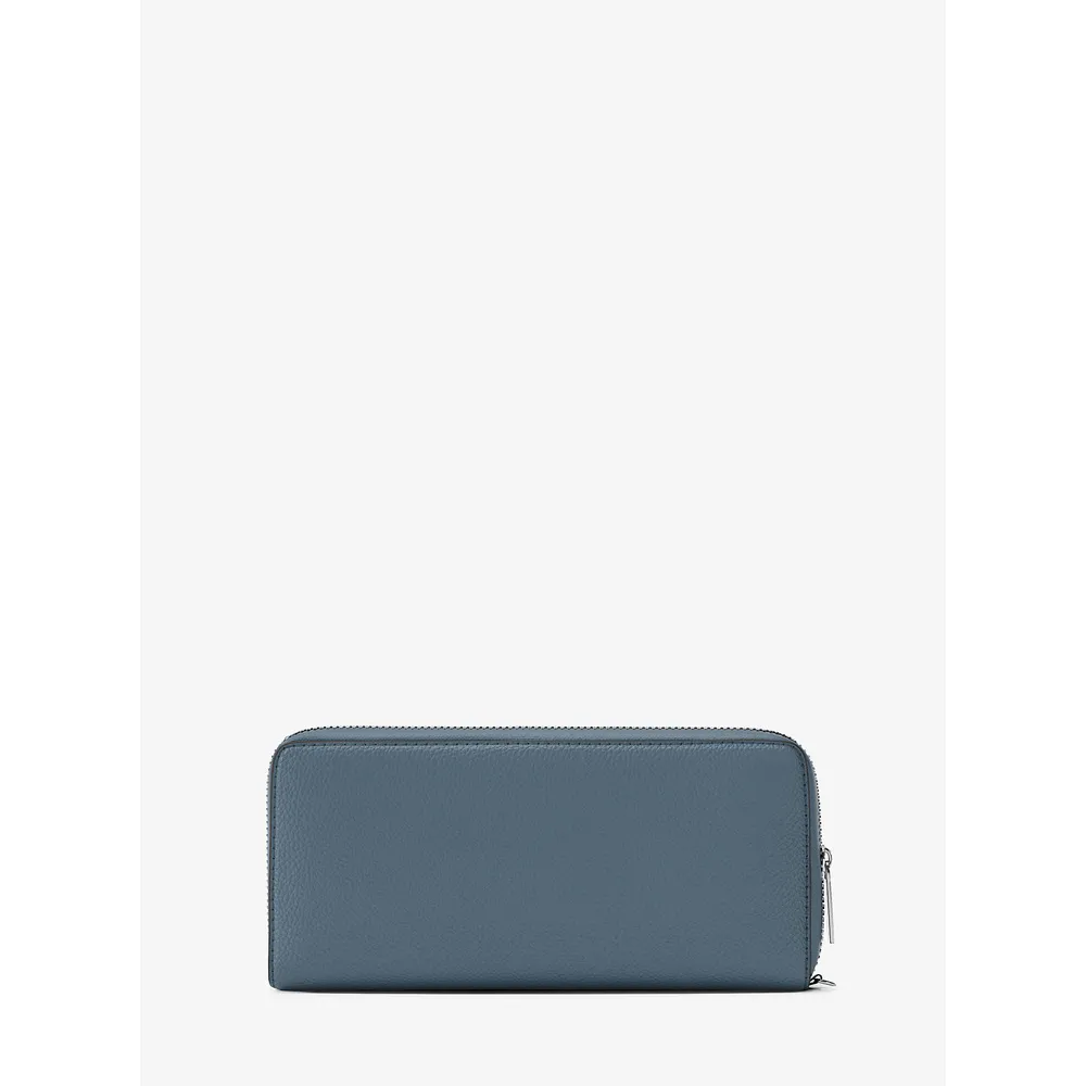 Michael Kors Cartera continental de piel granulada | Cornflower