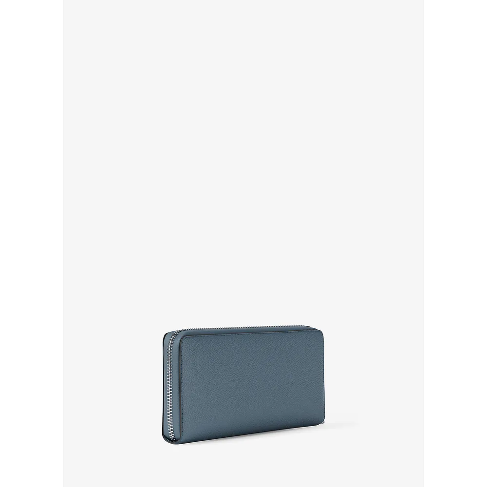 Michael Kors Cartera continental de piel granulada | Cornflower