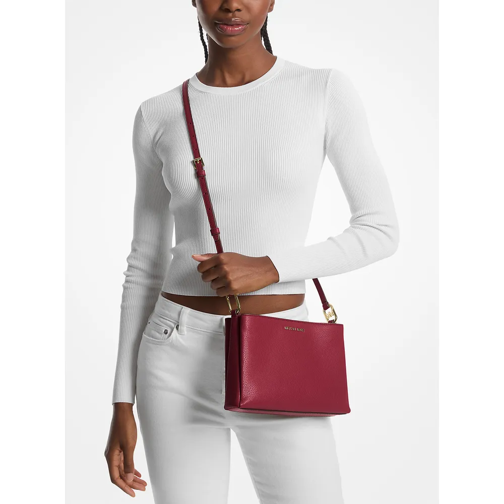 Michael Kors Bolso Trisha de piel granulada | Cereza