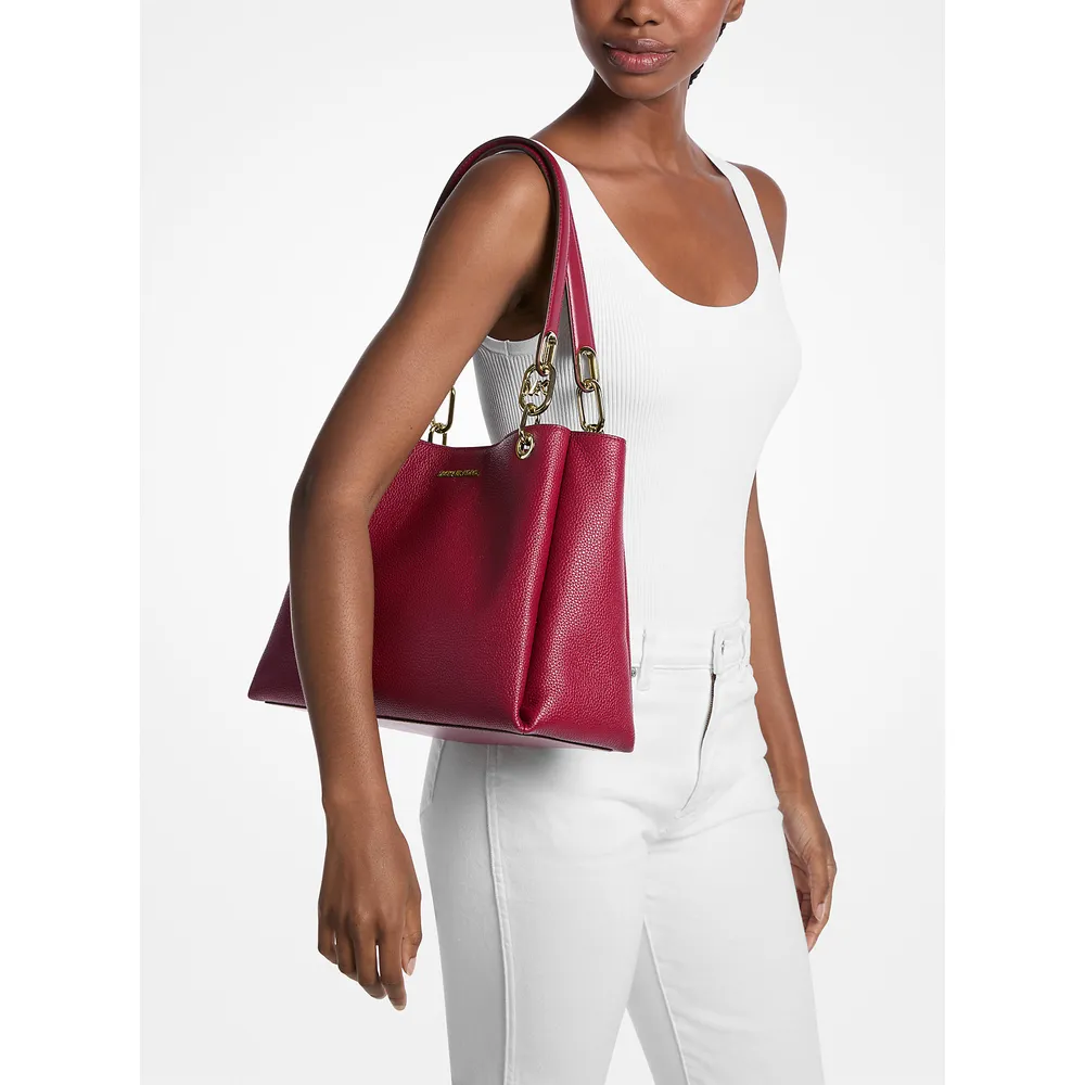 Michael Kors Bolso Trisha' de piel granulada | Cereza