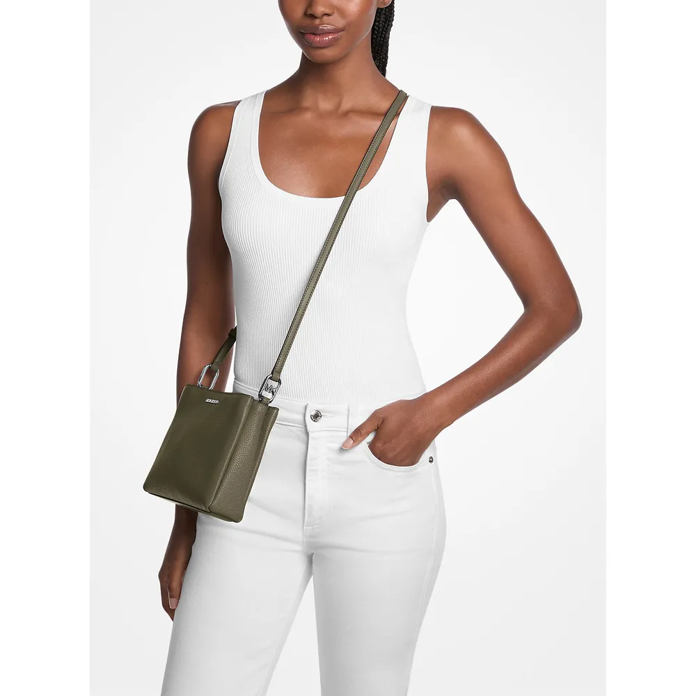 Michael Kors Bolso Trisha de piel granulada | Aceituna