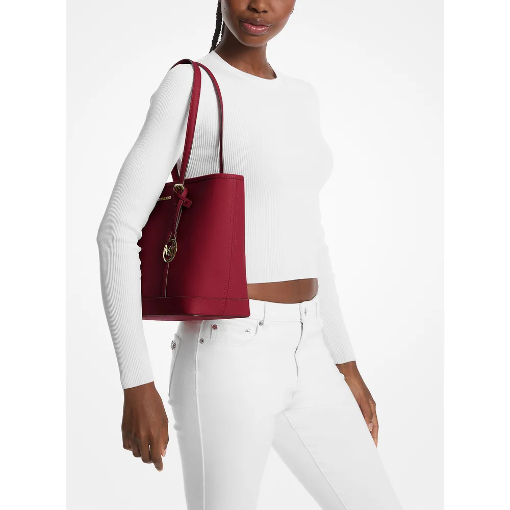 Michael Kors Bolso tote Jet Set Travel de piel saffiano | Cereza