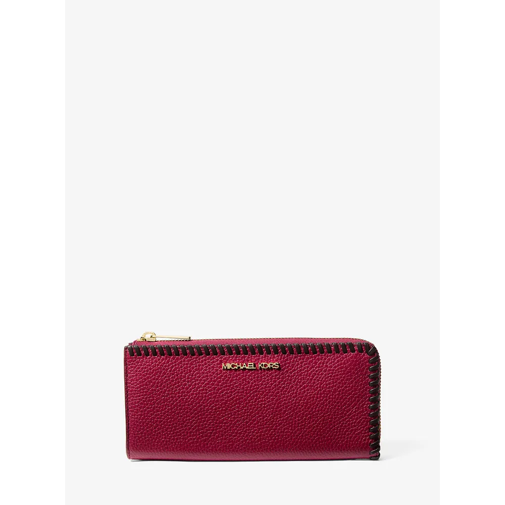 mk785381697_0_webp.webp Michael Kors Cartera Jet Set Travel de piel granulada | Cereza