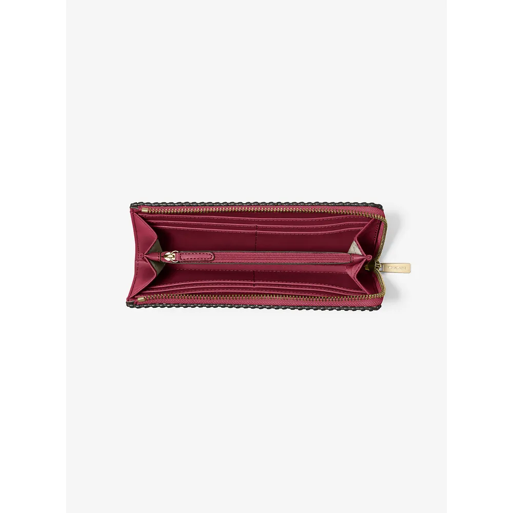 mk785381697_1_webp.webp Michael Kors Cartera Jet Set Travel de piel granulada | Cereza