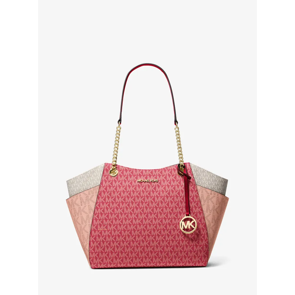mk785381786_0_webp.webp Michael Kors Bolso tote de la firma Jet Set | Cereza Multi
